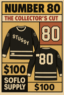🧥 Rare / Vintage Stussy x NHL Hockey Jersey 🔥 - Size: Large