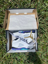 Load image into Gallery viewer, Air Jordan 5 Retro “Grape”HQ-7981-100&quot; – Toddler Size 8C – DS Brand New
